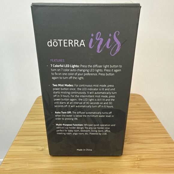 doTERRA Iris Limited Edition Portable Ultrasonic Essential Oil USB Diffuser MIB - Picture 8 of 9